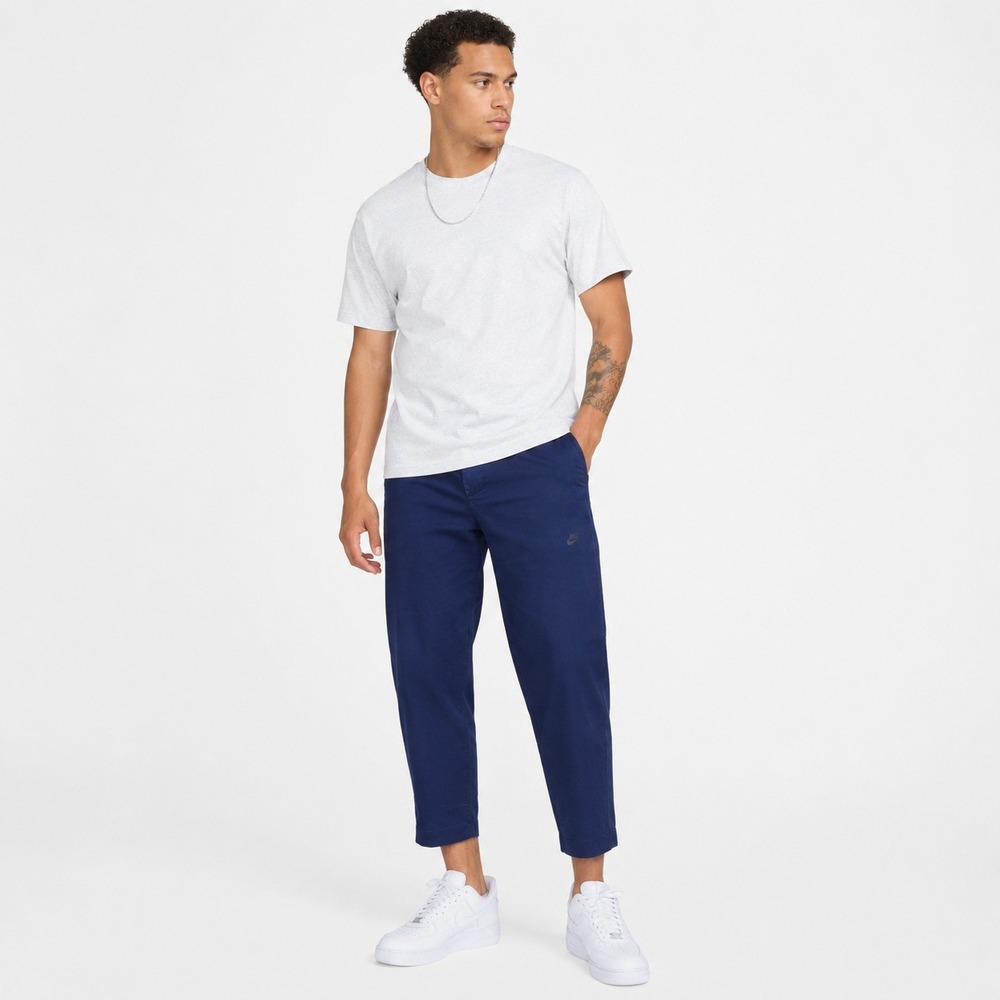 Nike Chino Pants Mens 32 Navy Blue‎ Tapered Utility Sportswear Streetwear